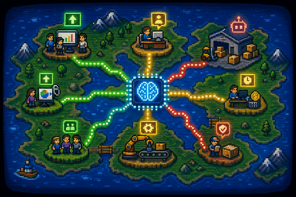 The AI Adoption Map: Where AI Will Augment, Replace, and Transform Every Business Function